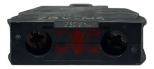 Bloco De Contato Luminoso Led Vm 230/240vca Zbvm4 Schneider Vermelho 240 Vca
