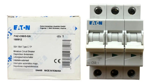 Disjuntor Tripolar Faz-c50/3-sa 50a Eaton