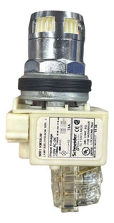 Botão 30mm Metálico 120v Branco 9001k3l38lwwh13 Schneider Branco 120vca