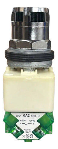Botão 30mm Metálico 1na Verde 9001k3l35lggh5 Schneider Verde 1na