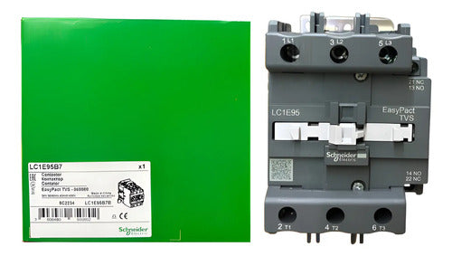 Contator 3p 95a 1na+1nf 24vca 50/60hz Lc1e95b7 Schneider 24v