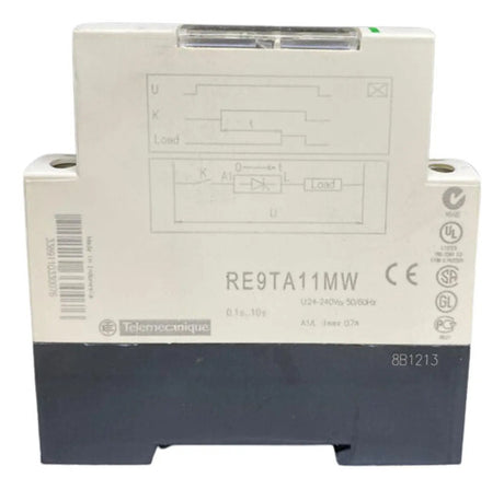 Rele Temporizador 0,1-10s 24/240vcc Re9ta11mw Schneider 240vcc
