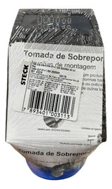 Tomada S3206 32a 2p+t 220/240v 6h Azul Ip44 Steck Azul