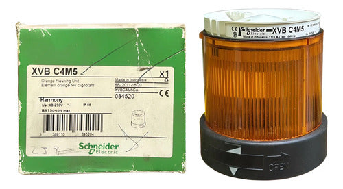 Módulo Luminoso P Xvb Intermitente Laranja Xvbc4m5 Schneider Laranja 48/230vca