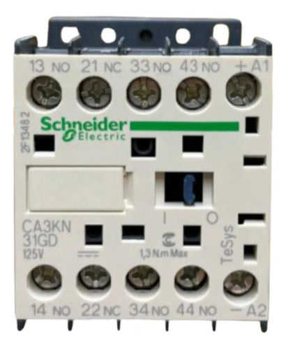 Contator Auxiliar Tesys Ca3kn31gd Schneider 125 Vcc