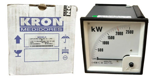 Wattimetro Ew96 Esq. 19 4000/5a 440/115v Trmv 2000kw Kron