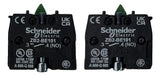 Bloco De Contato 2na P/ Botoeira Xacb Xacs413 Schneider Preto