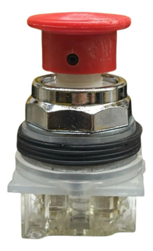 Botão Soco 30mm Metálico Vm 1na+1nf 9001kr24rh13 Schneider Vermelho 250v