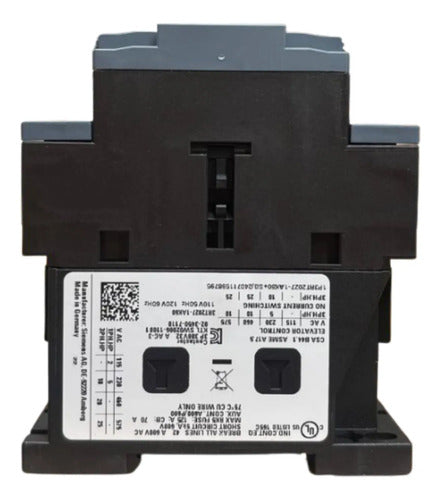 Contator 32a 120v 3rt2027-1ak60 Siemens 120v