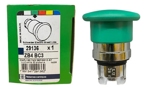 Kit Com 2 Peças: Cabeçote Para Botão Ø22mm Zb4bc3 Schneider Metálica -