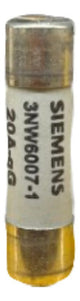 Kit Com 5: Fusivel Cilindrico 10x38mm 20a 3nw6007-1 Siemens 500v