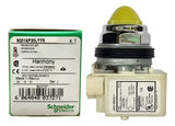 Sinaleiro 30mm Metálico 9001kp35lyy9 Amarelo Schneider Amarelo 24vca Cc