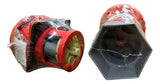 Kit Tomada A4646 + Plug A4676 125a 3p+t 380/440v Vm Steck Vermelho