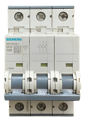 Disjuntor 3p 5sy6325-7 C25 Siemens