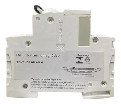 Disjuntor Acti9 In60n 2p Curva D 20a 440v A9f75220 Schneider