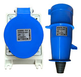 Tomada N3206 + Plug N3276 32a 2p+t 200/250v Azul Steck Azul