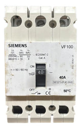 Disjuntor Tripolar 40a 240/415v 3vf2213-0fj41-0aa0 Siemens
