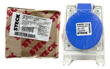 Kit Com 2: Tomada N4009 16a 3p+t 200/250v 9h Azul Steck Azul