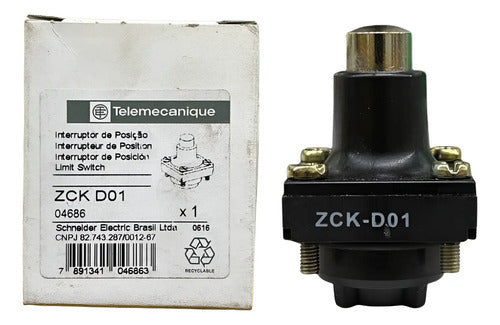 Cabeçote Fim De Curso Zckd01 Telemecanique  Preto -