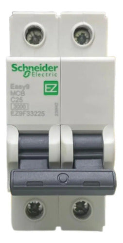 Kit Com 3 Peças: Disjuntor 2p 3ka 400vca Ez9f33225 Schneider