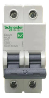 Kit Com 3 Peças: Disjuntor 2p 3ka 400vca Ez9f33225 Schneider