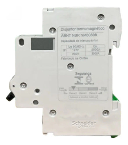 Kit Com 3 Peças: Disjuntor 1p Ez9f33106 63a Schneider