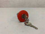 Botao 22mm Metalico Soco Com Chave D40 1 Xb4bs9445