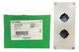 Botoeira Metalica Cinza 30mm 2 Furos Xapg3802 Schneider Cinza