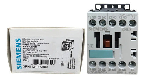 Kit 10x Contator Auxiliar 3rh1131-1ab00 3na+1nf Siemens 24v