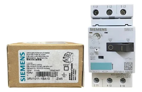 Disjuntor Motor 3rv1011-1ba10 1,4-2,0a Siemens - 50/60hz