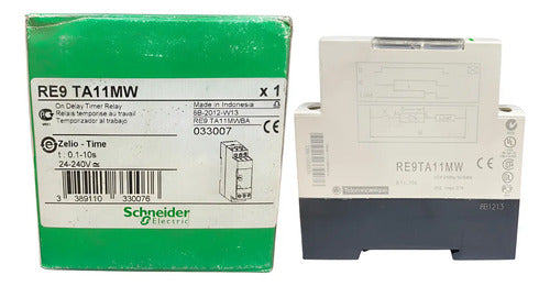Rele Temporizador 0,1-10s 24/240vcc Re9ta11mw Schneider 240vcc