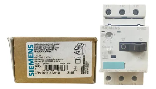 Disjuntor Motor 3rv1011-1aa10 1,1-1,6a Siemens - 50/60hz