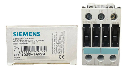 Contator 3rt1025-1an20 17a 220v Siemens 220v