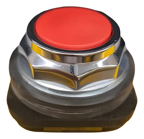 Botão Vermelho 30mm 1naf Xb3bl412 Telemecanique Vermelho -