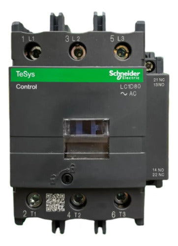 Contator Tripolar 80a 1na+1nf 120vca Lc1d80g7 Schneider 120v