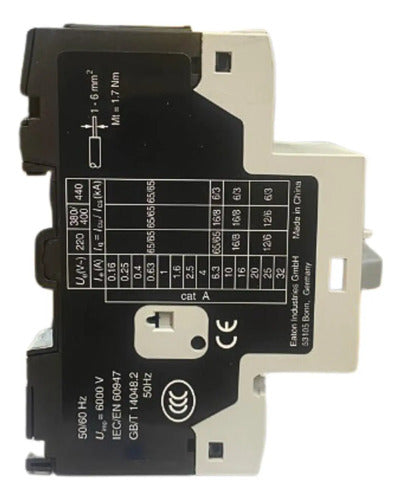 Disjuntor Motor Pkzmc-6,3 4 A 6,3a 65ka Eaton