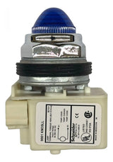 Sinaleiro 30mm Azul 9001kp35lll9 Schneider Azul 24vca/cc