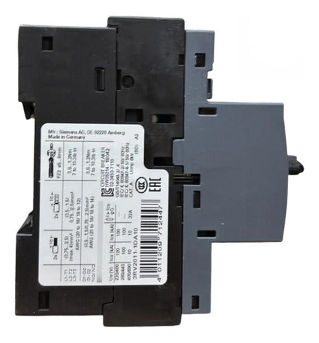 Disjuntor Motor 3rv2011-1da10 2,2-3,2a Siemens Não Informado 50/60hz
