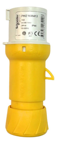 Kit Com 4: Plugue Movel 2pt 16a 100-130v Pke16m413 Schneider