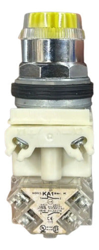 Botão 30mm Metálico 120v 9001k1l38lyyh13 Amarelo Schneider Amarelo 120v