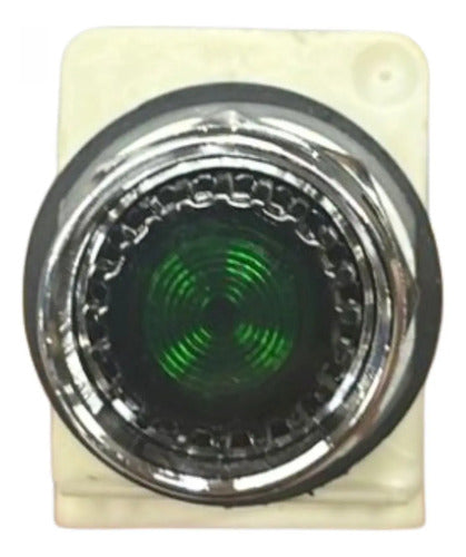 Botão 30mm Metálico 120v Led Verde 9001k3l38lggh13 Schneider Verde 120vca