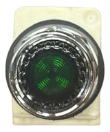 Botão 30mm Metálico 120v Led Verde 9001k3l38lggh13 Schneider Verde 120vca