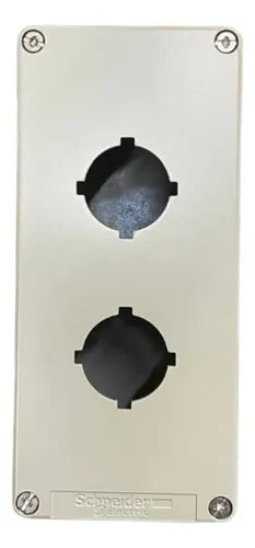 Botoeira Metalica Cinza 30mm 2 Furos Xapg3802 Schneider Cinza