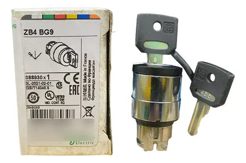 Cabecote Para Chave Seletora 22mm 3 Pos Zb4bg9 Schneider Metal Cromado