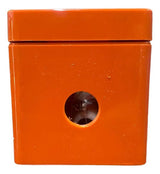 Botoeira De Plástico Absp4 C/ 4 Furos De 22mm Ace Schmersal Laranja