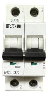 Disjuntor Bipolar Bfaz4-c6/2 6a 4,5ka Eaton -