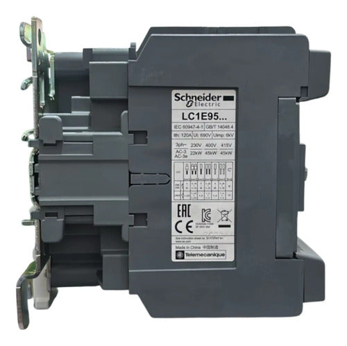 Contator Tripolar 95a 1na+1nf 110vca Lc1e95f7 Schneider 110vca