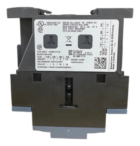 Contator 3rt2023-1an20 9a 220v 1na 1 Nf Siemens 220v
