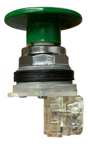 Botão 9001kr25gh13 Metálico 30mm 1naf Verde Schneider Verde