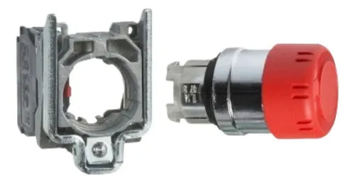 Cabeçote Para Botão E Corpo 2nf Xb4bs444 Vermelho Schneider  Vermelho -